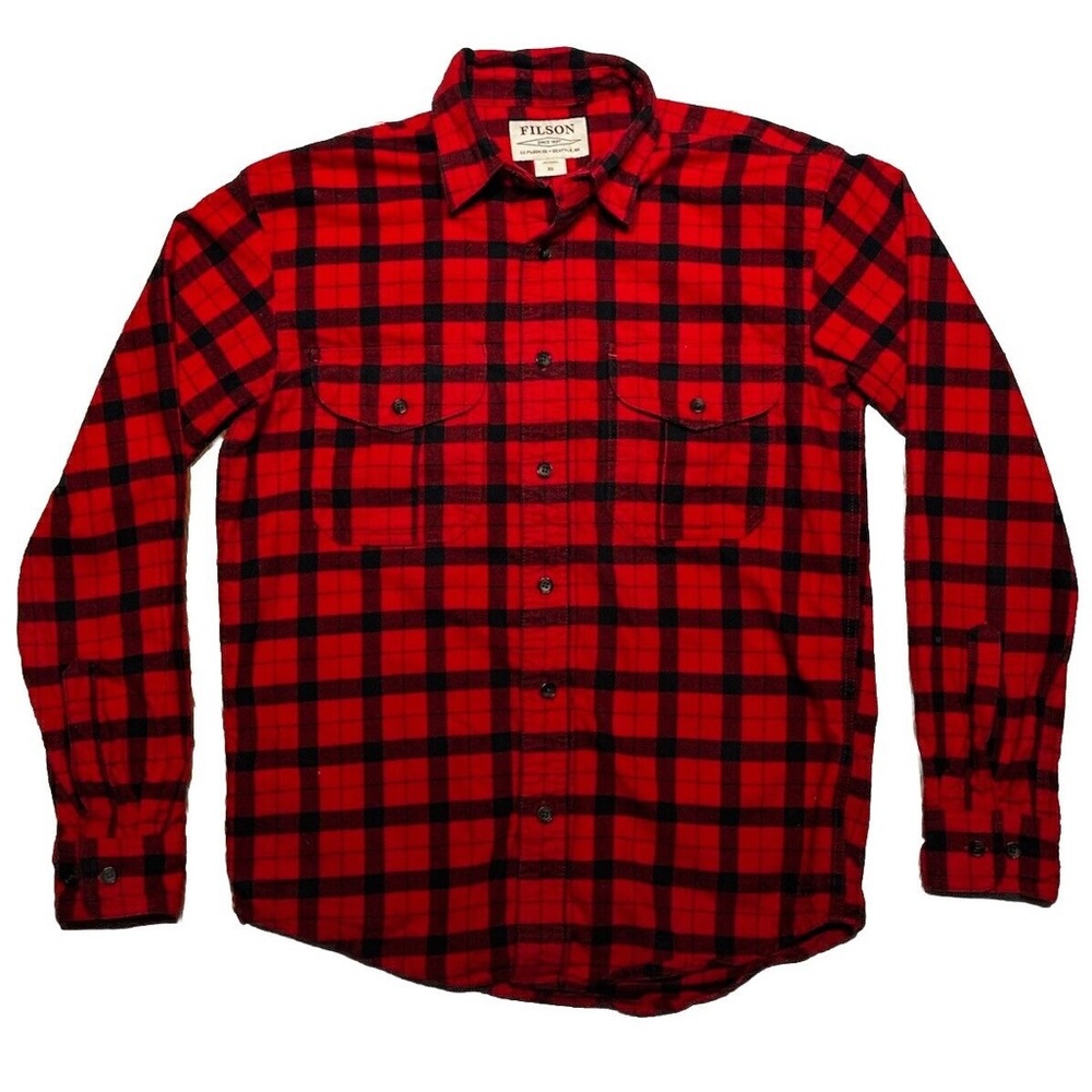 Filson Men’s Flannel Button Down Shirt Size XS
